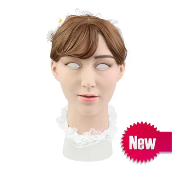 

Laurel Crossdresser Silicone Artificial Skin Realistic Transgender Latex Sexy Cosplay for Male Halloween Party Supplies