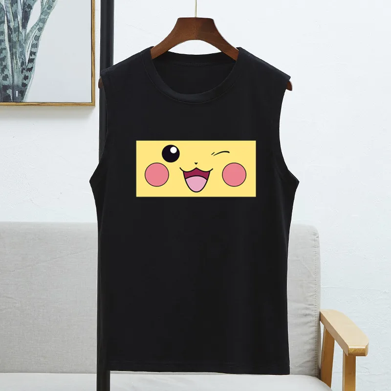 

2020 Fashion T-shirt woman Smile sleeveless long loose t shirt tshirt women summer couple harajuku korean tee shirt tops mujer
