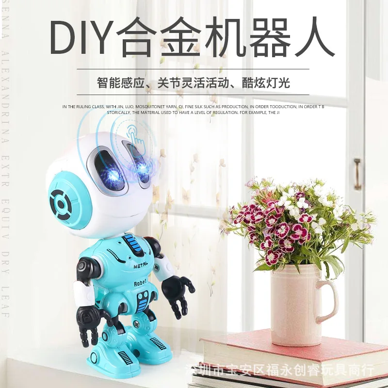 

Mingyuan Da Da Alloy Robot Second Generation Touch Sensitive DIY Recording Learn to Speak Cute Robot Toys