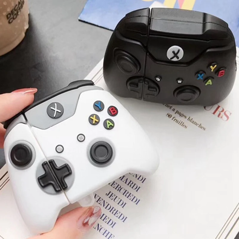 Милый силиконовый наушник с 3D мультипликационным принтом для Apple, AirPods 1/2, беспроводной Bluetooth чехол для гарнитуры