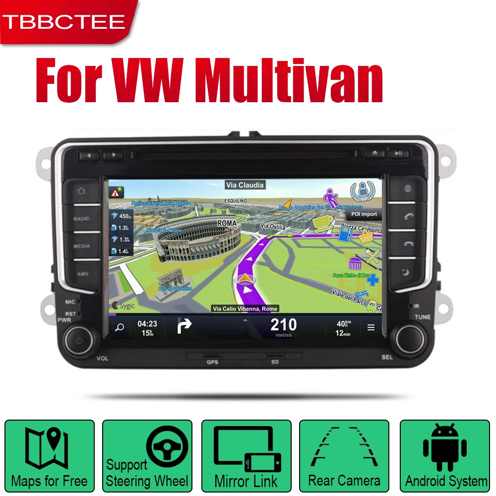 Автомобильный радиоприемник TBBCTEE на Android стерео GPS-навигация для Volkswagen VW Multivan 2010 ~