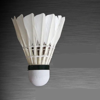 

Competition Training Ball Teal Duck Feather Ball Shuttlecock Badminton Stable 12pcs/dozen Durable