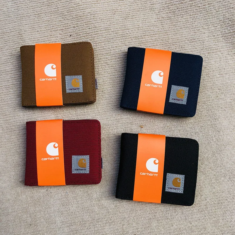 Unisex de la tela de Oxford cartera titular de la tarjeta de negocio de moda bolso de embrague pantalón corto Casual monedero regalo cartera