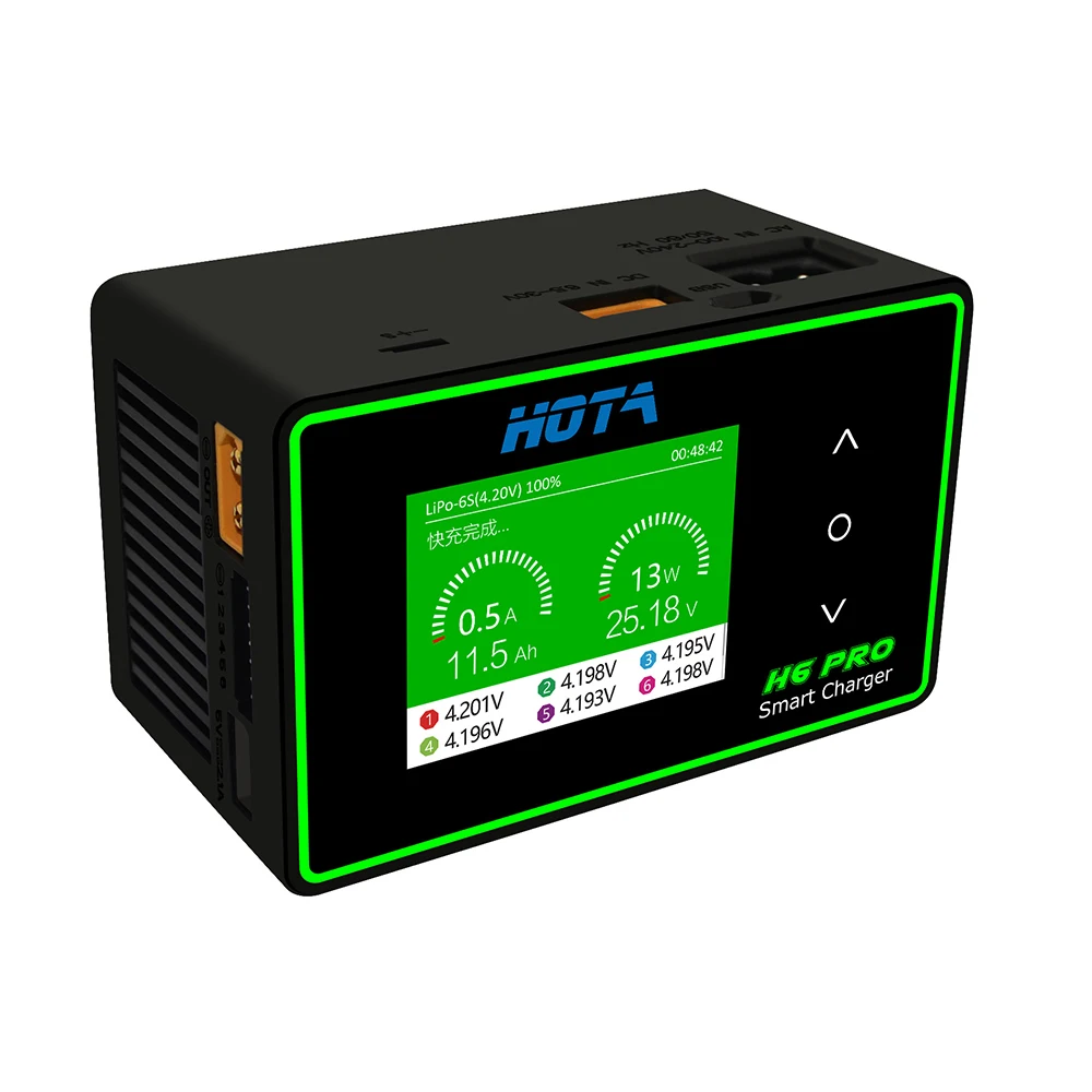 HOTA H6 Pro Lipo зарядное устройство переменного тока 200 Вт постоянного тока 700 Вт Быстрое зарядное устройство для LiHV LiPo LiFe LiIon NiZn NiCd NiMH свинцово-кислотная батарея
