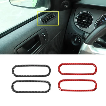 

Door Air Outlet Vent Decoration Cover Trim Sticker Decal for Ford Mustang 2009 2010 2011 2012 2013 Carbon Fiber Car Accessories