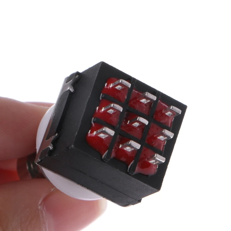 

9-Pin 3PDT Foot Pedal Switch Stompbox For Electric Guitar Effects True Bypass