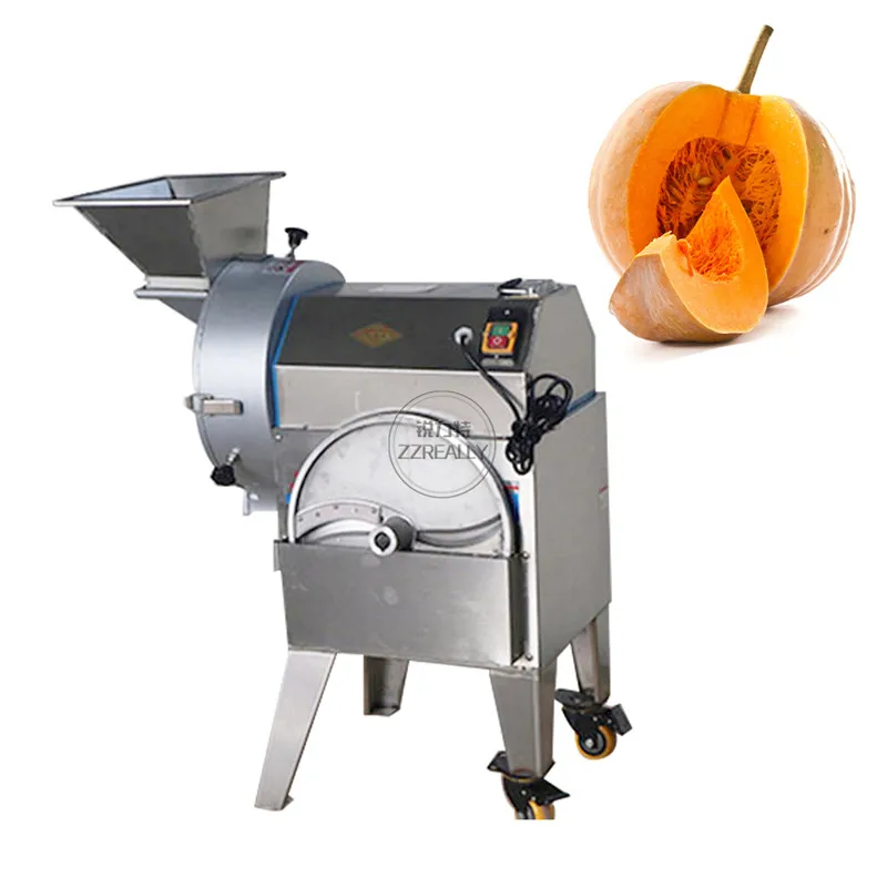 

300-500kg/H Industrial Vegetable Cutter Machine Fruit Slicer Shredder Dicer Chopper for Potato Carrot Ginger Onion