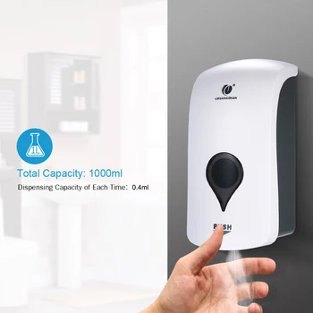 

1000ml Wall Mounted Soap Dispenser Spray Type Automatic Touchless Soap Dispenser for Thin Liquid Large Capacityfor Hospital Home