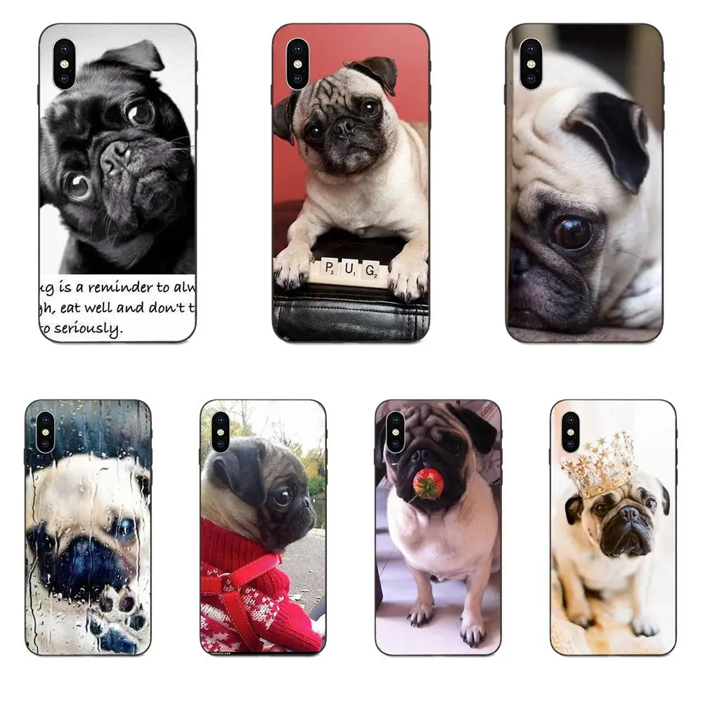 Lovely Phone Case Animal Pug Dog For Huawei Honor 5A 6A 6C 7A 7C 7X 8 8A 8C 8X 9 9X 10 10i 20 Lite Pro | Мобильные телефоны и