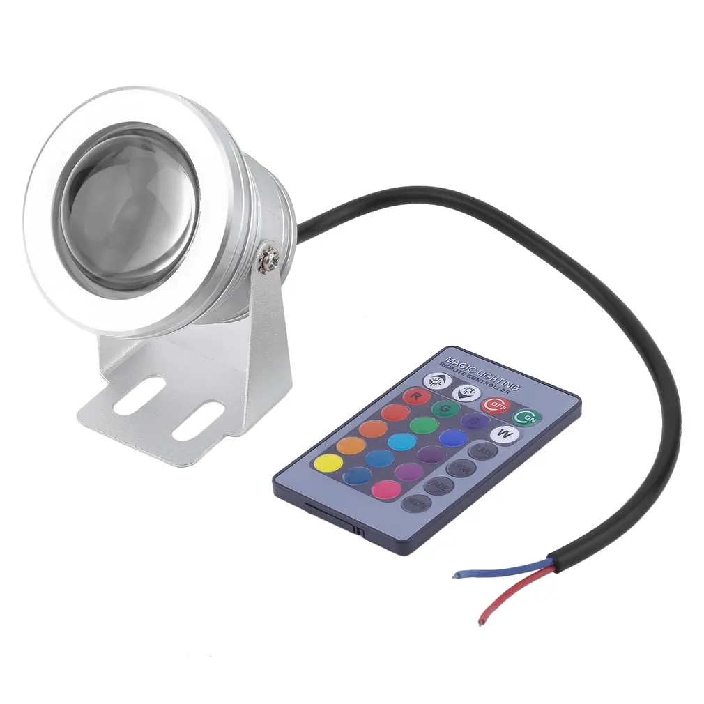 10 Вт RGB светодиодный светильник для подводной съемки IP68 водонепроницаемый