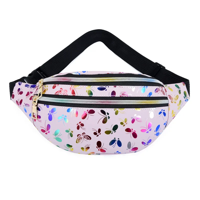 

New Colorful Waist Bag for Women Style Belt Bag Laser Print Crossbody Female Bag Waist Pack Travelling Mobile Phone Bags Case