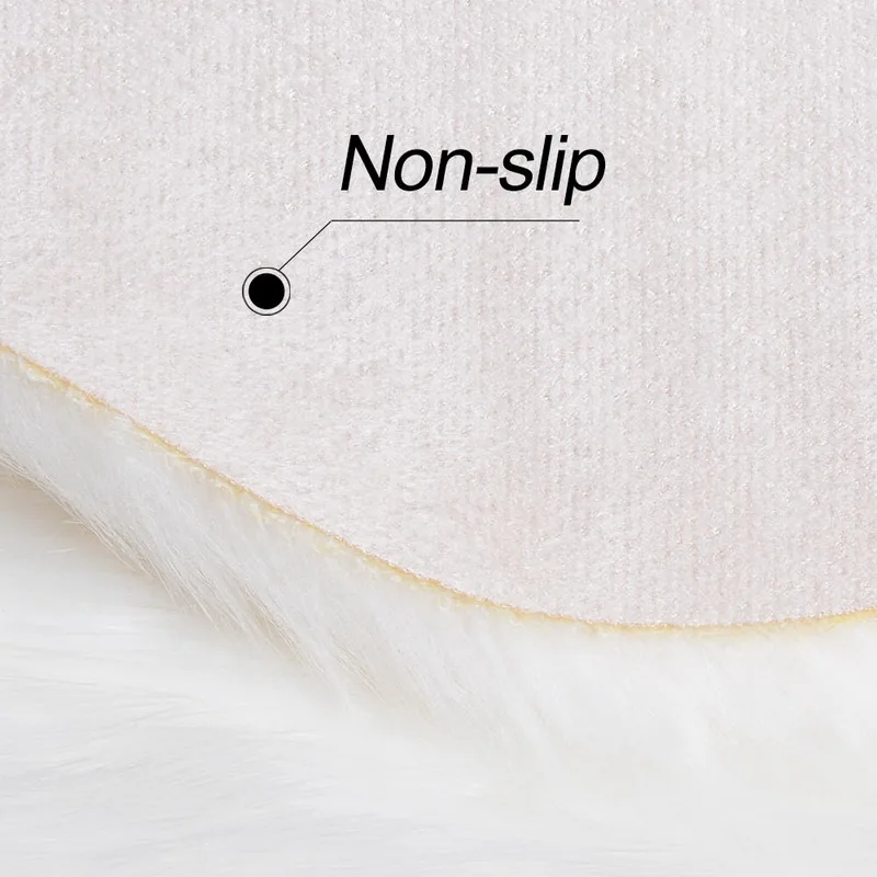 1pc Soft Imitation Wool Sofa Cushion Rug Non-Slip Whole Sheepskin Bay Window Living Room Bedroom Blanket Carpet Cushion M/L