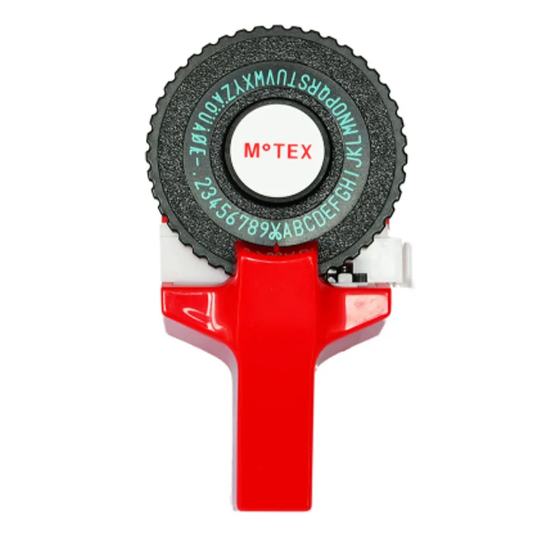 Motex E101 3D тиснение ручной производитель этикеток DIY Ручная декоративная лента ручная машинка для 9 мм тиснения этикеток ленты - Цвет: red