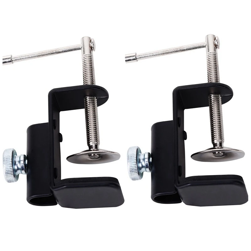 

Cantilever Bracket Clamp Holder Metal Desk Lamp Clip Fittings Base Hose with 12MM Hole Diameter and Non-Slip Mat for Mic Stand