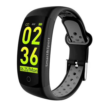 

Q6S Smart Wristband 3D Dynamic Blood Pressure Heart Rate Monitor Fitness Bracelet IP68 Waterproof Fitness Tracker Smartwatch