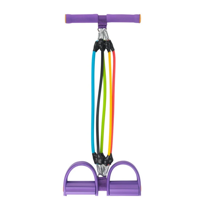 

Fitness Gum 5 Tube Resistance Bands Latex Pedal Exerciser -up Pull Rope Expander Elastic Bands Yoga Equipment Pilates Workout