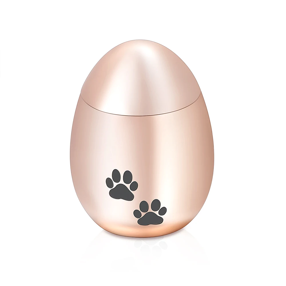 LHP191 нержавеющая сталь на заказ яйцо форма мини урна для праха домашнего животного для собак кошек всегда в моем сердце памятный сувенир банка прах питомца урна - Окраска металла: 8