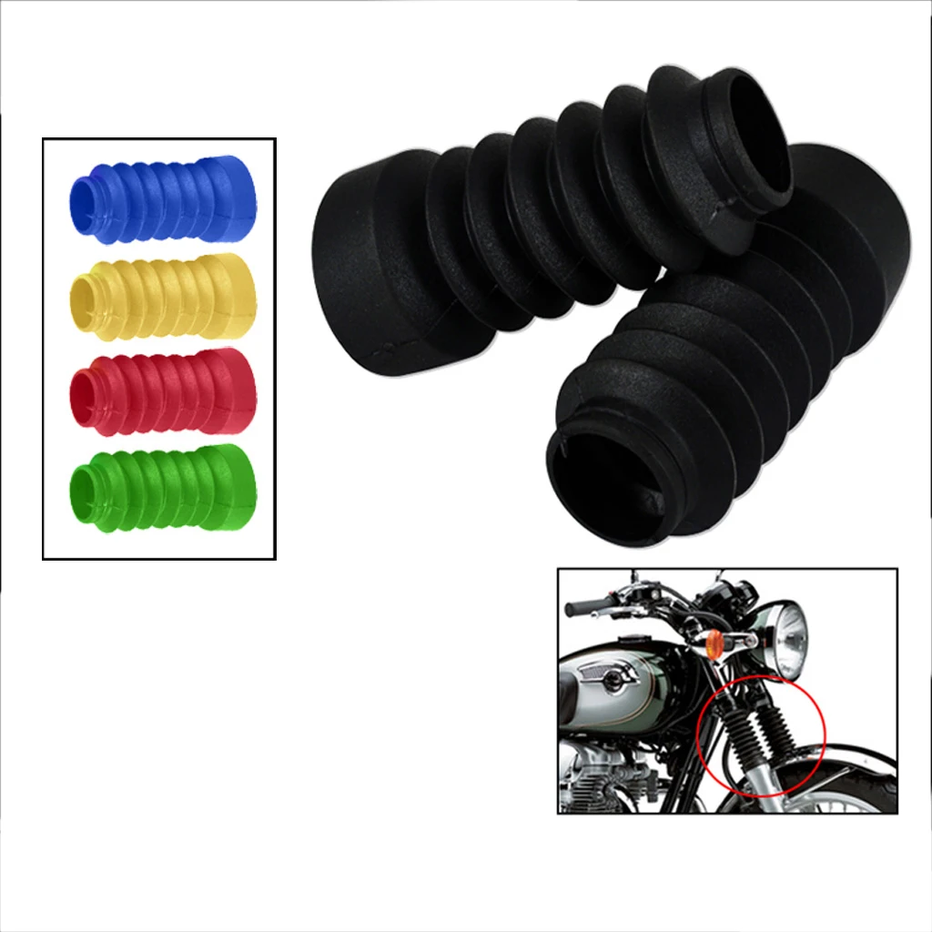 Motorcycle Rubber Fork Shock Boots Gaiters Dust Cover 103mm for Yamaha Jog 50cc 90cc