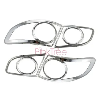 

For Hyundai Santa Fe 2006 2007 2008 2009 2010 2011 Chrome Rear Headlamp Head Light Cover Trim Car Styling Accessories