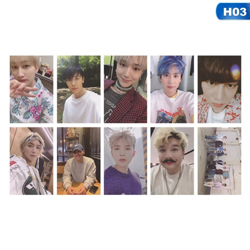 3 10 шт./компл. KPOP SUPER JUNIOR SJ01 фотоальбом карты ПВХ карты самодельные ЛОМО карта Фотокарта - Цвет: 3
