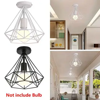 

E27 Black Living Room Iron Ceiling Lights Romantic Recessed Ceiling Lights HangLamp Fashion Dreamlike Metal Ceiling Lights