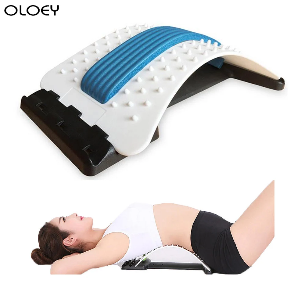 

Multi-Functional Magnetic Therapy Back Pain Relief Traction Massage Stretcher Stretching Magic Waist Support Neck Relax Spine