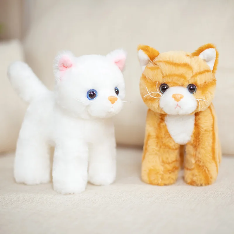 

Stuffed Animal Cats Plush Toy Simulation Cute Cat Doll Pet Toys Home Decor Gift for Girls Birthday