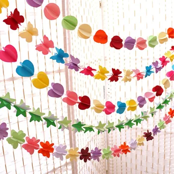 1Pcs 2M Opknoping 3D Papier Vlinder Banner String Pull Bloem Verjaardag Bruiloft Kinderkamer Party Decoratie Benodigdheden 1Pcs 2M Opknoping 3D Papier Vlinder Banner String Pull Bloem Verjaardag Bruiloft Kinderkamer Party Decoratie Benodigdheden