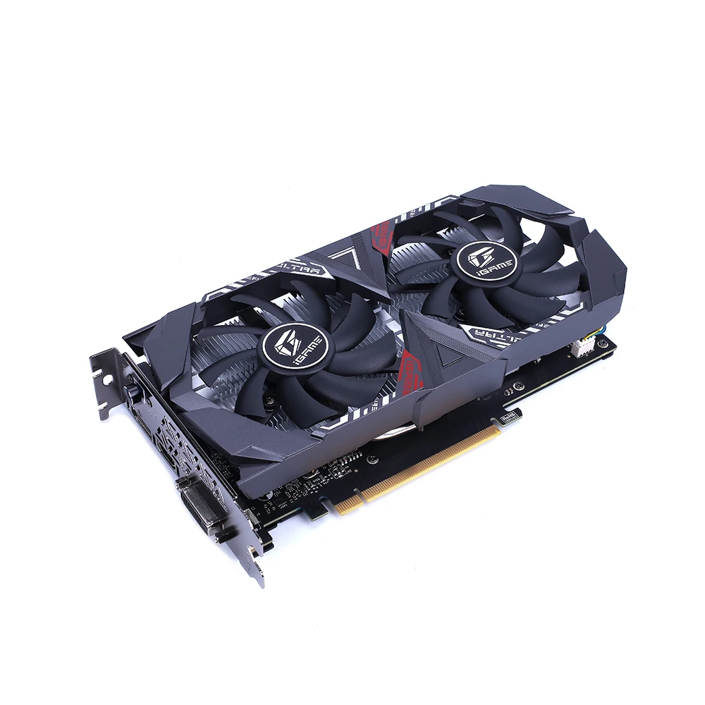 Красочная графическая карта iGame GeForce GTX 1650 SUPER Ultra OC 4G GDDR6 128 бит 1725 МГц компьютерная игровая видеокарта