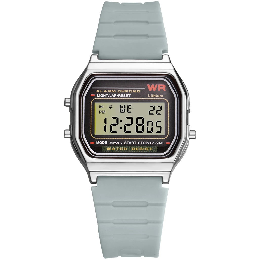 SYNOKE Новое поступление мужские цифровые часы женские Ретро G светодиодный цифровой шок спортивные водонепроницаемые мужские наручные часы золотые часы - Цвет: 9027yin-hui