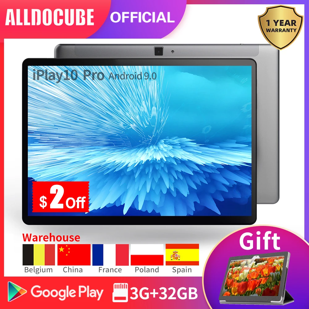 Alldocube iPlay10 Pro 10.1-дюймовый Wi-Fi планшет Android 9.0 HDMI MT8163 Четырехъядерный планшетный ПК