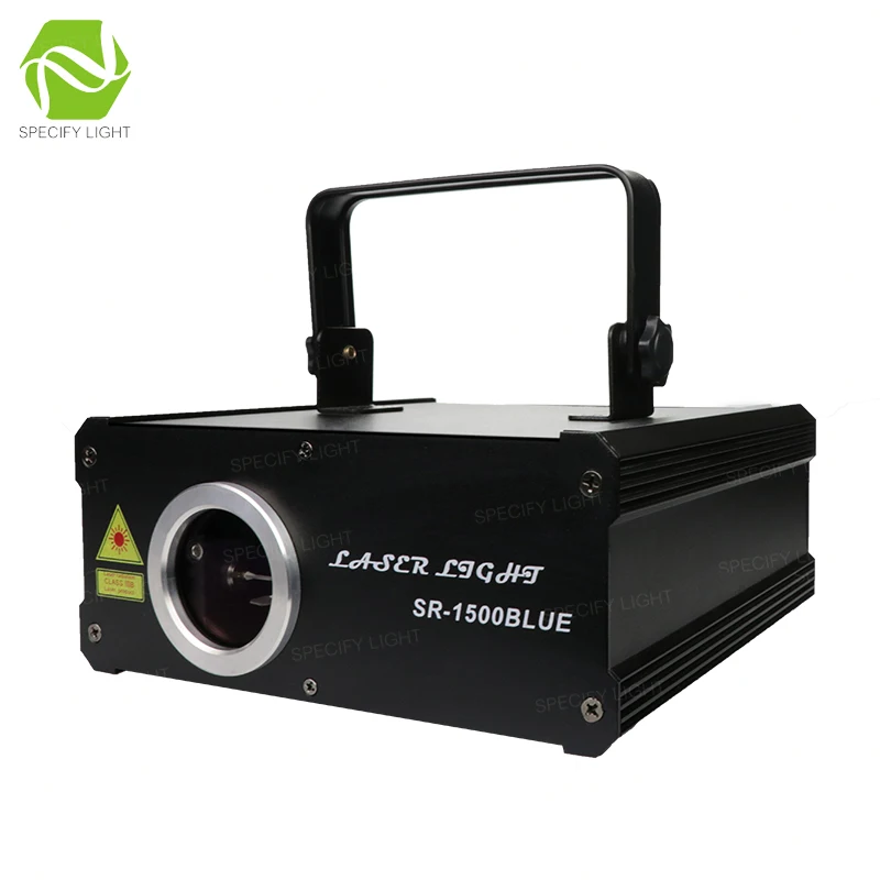 100-240V 1.5W Full Blue Laser Light DMX-512 Signal Control Sound Anto Master-Slave Made Stage Light Bars Disco Light Showing (5)