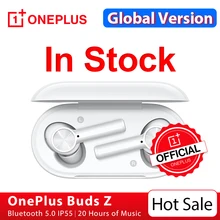 OnePlus Buds Z Globalna wersja bezprzewodową słuchawką TWS IP55 wodoodporny OnePlus oficjalny sklep dla OnePlus 8T 8 pro Nord N10, kod promocyjny: ALIKWIECIEN4($40-4)