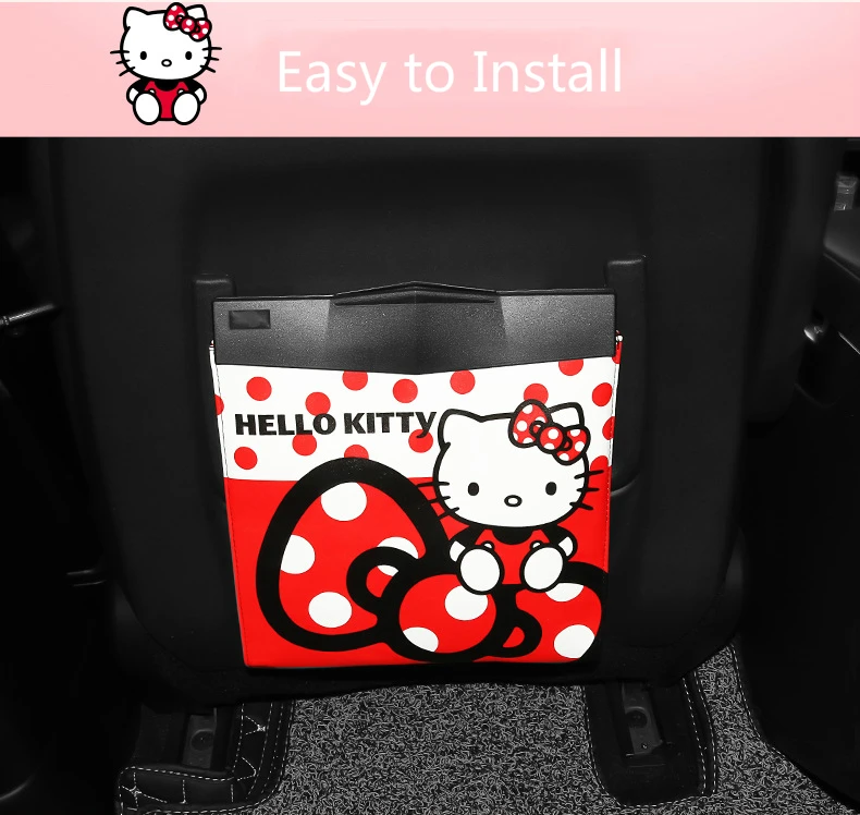 Складная автомобильная сумка для мусора Kitty Cat, складная сумка для мусора, автомобильная корзина для мусора, универсальный автомобильный Органайзер, автомобильная сумка для хранения, автомобильные аксессуары