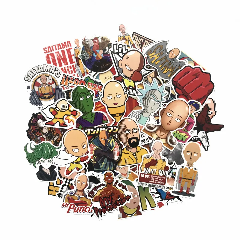 Free: Saitama illustration, One Punch Man Saitama Manga Sticker