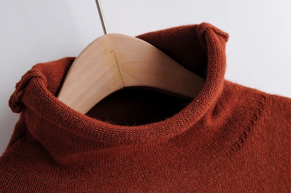 Женский осенне-весенний пуловер, свитер, вязаный Повседневный джемпер, длинный рукав, высокая горловина, с буквенным узором, одноцветные свободные свитера для женщин