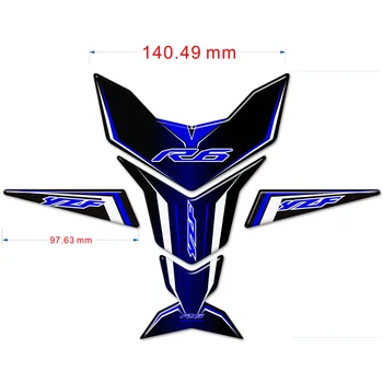 

For YAMAHA YZF-R6 YZF R6 TankPad Stickers Decal Tank Pad Protector Motorcycle Logo Emblem 2014 2015 2016 2017 2018 2019 2020