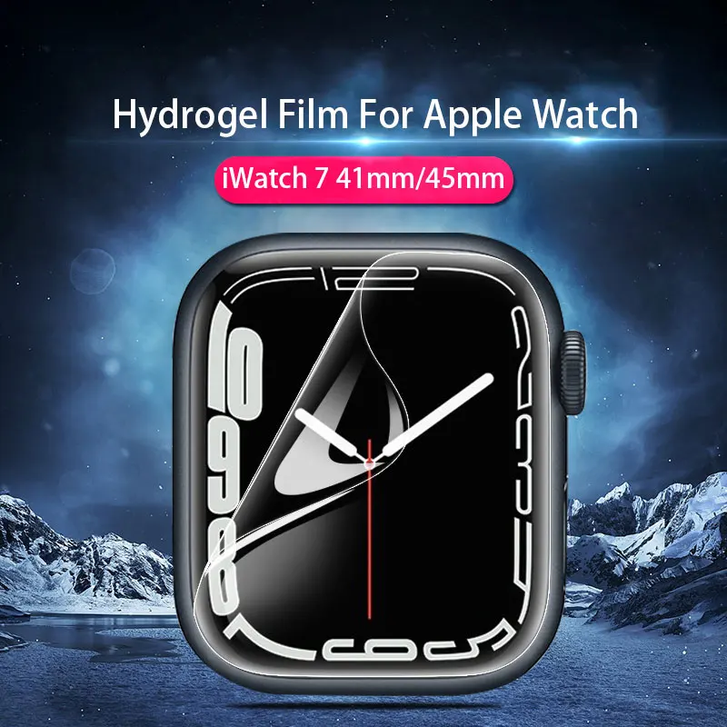 Screen Protector Clear Full Protective Film for Apple Watch 7 6 SE 5 4 45MM 41MM 40MM 44MM Not Glass iWatch 3 2 1 42MM 38MM | Наручные