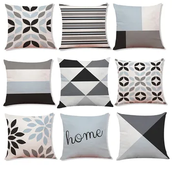 

New Style Simple Geometric Pillow Case Creative Fashino Throw Pillow Covers45*45cm Taie d'oreiller