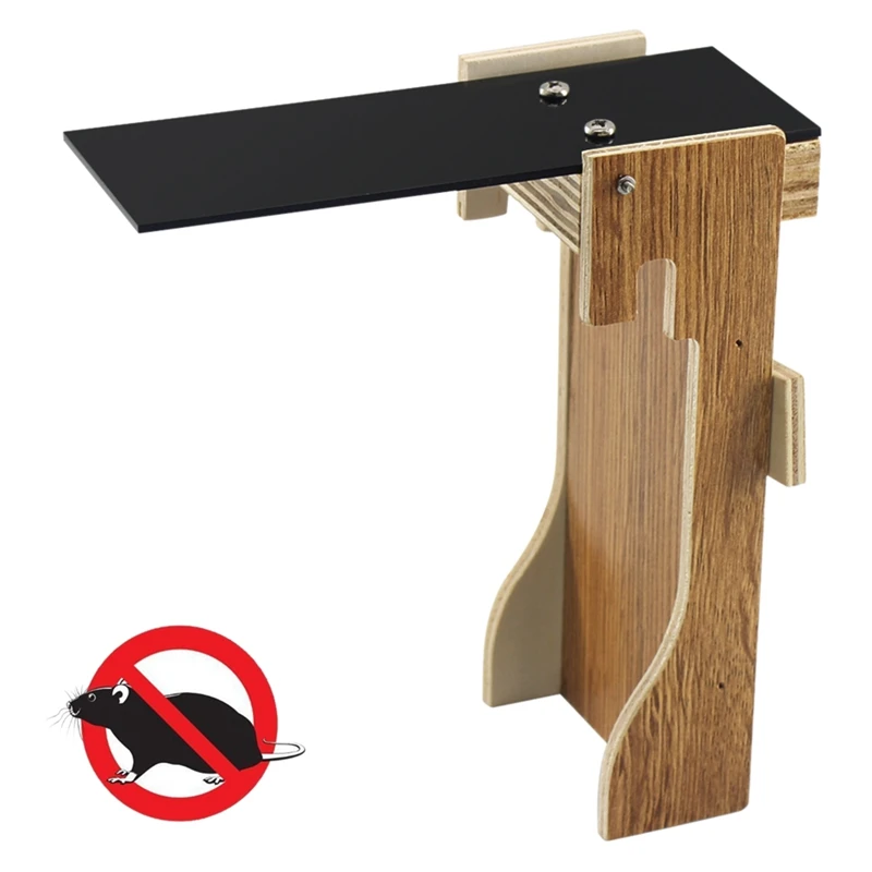 Mousetrap Trap Wooden Seesaw Rodent Reusable Automatic Continuous Mouse Pest Rodent Control for Home photo