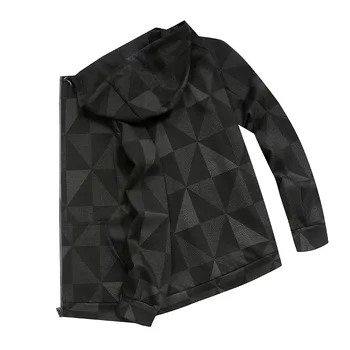 

plus Size Male Jacket Autumn Fat Man Leisure Loose Jacket Shirt Plus Fat Plus Dalian Cap Male Loose Coat Spuer