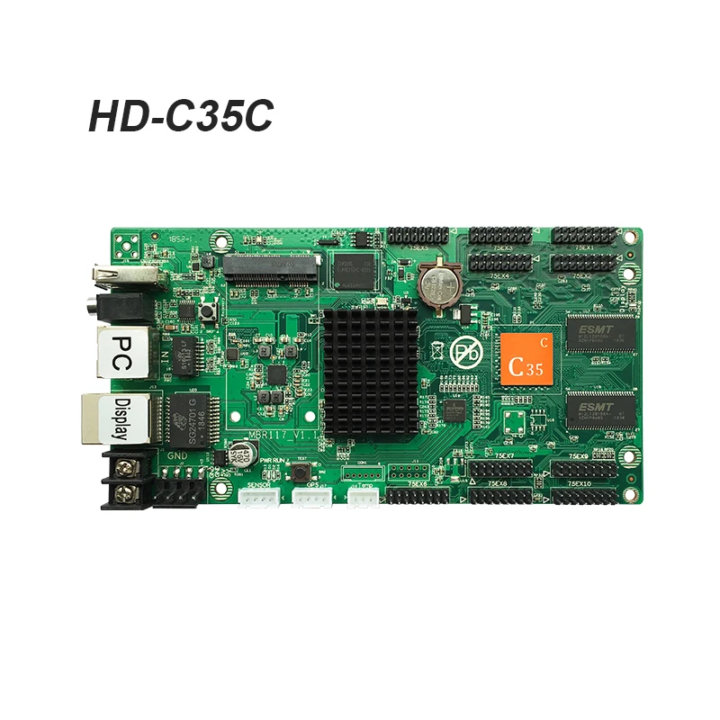 

Huidu HD-C35 HD-C35C Asynchronous rgb led video display board large full color led display control card HD-R501 receiving card