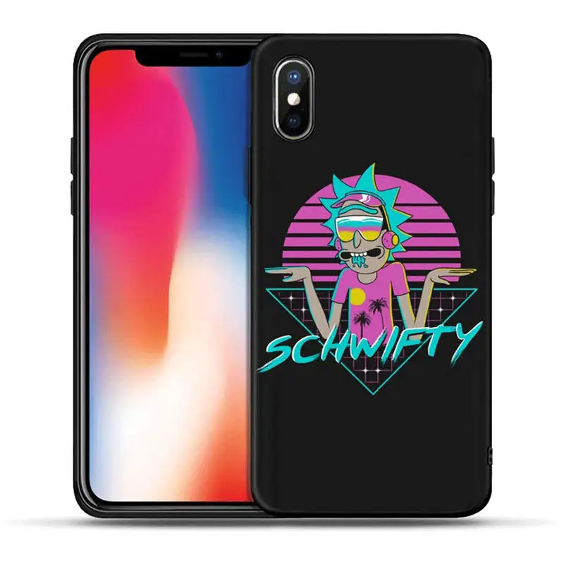 H1375 Аниме Рик и Морти мультфильм чехол для телефона аниме для iPhone 5S, SE 6 6s 7 8 plus Мягкий ТПУ силиконовый чехол для iPhone X XR XS MAX чехол - Цвет: H1375