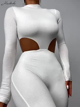 

Macheda Spring 2022 Leotards with hollow waist Stretch soft women's leotards are street chic versatile to show off your figure