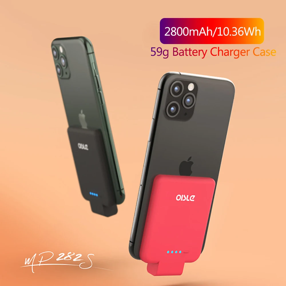Мини-чехол для зарядного устройства iPhone 6 6s 7 8 Plus X внешний аккумулятор 5 5S SE 5G SE2 2020