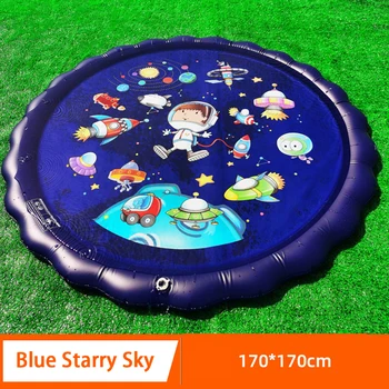 

170cm Family Activities Beach Summer Party PVC Sprinkler Pool Water Toys Lawn Inflatable Splash Pad Outdoor For Kids Garden