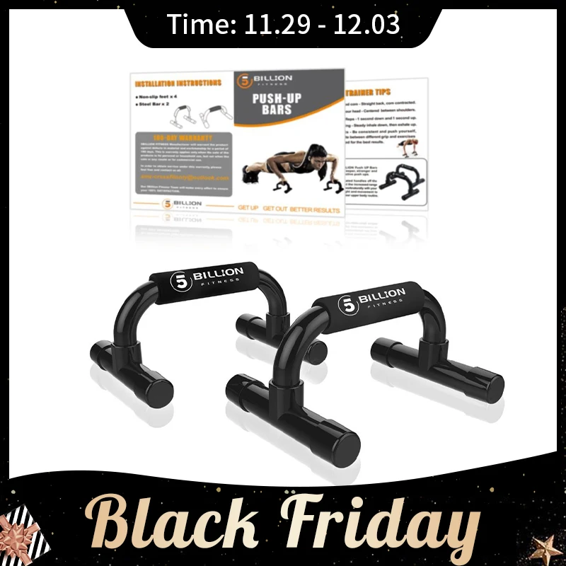 

5BILLION Fitness Push Up Bar Push-Ups Stands Bars for Building Chest Muscles Home or Gym Exercise Training