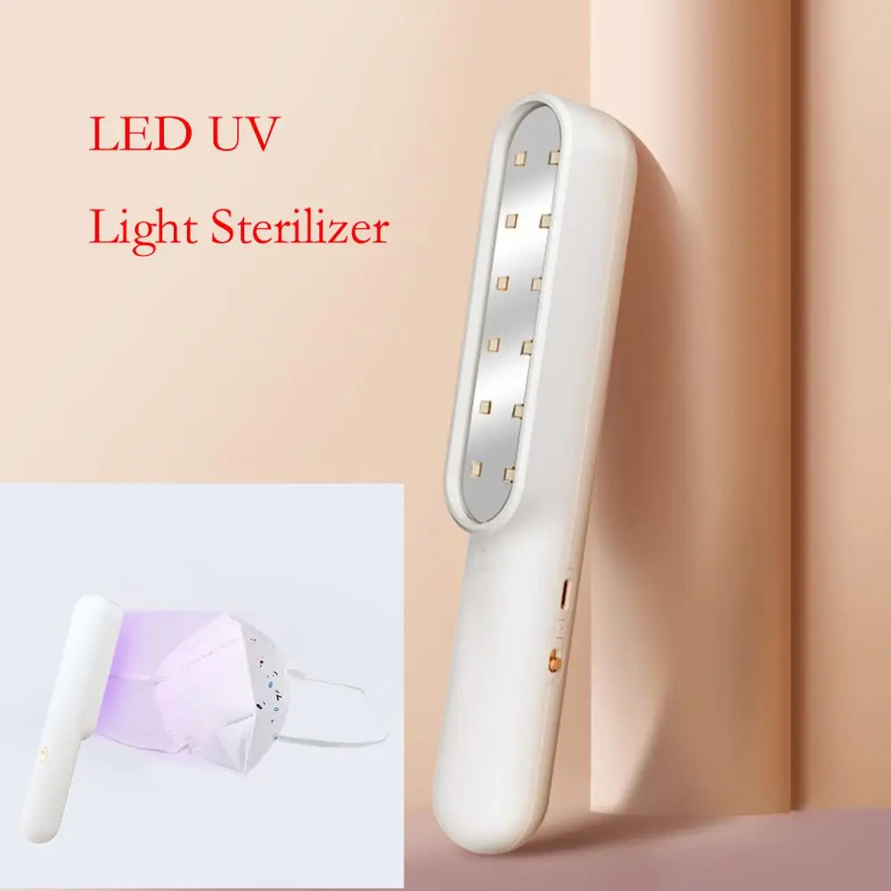 

In Stock 1 PCS Ultraviolet Disinfection Stick Portable Led Sterilization Handheld For Face Mask Disinfection Lamp Free Shipping