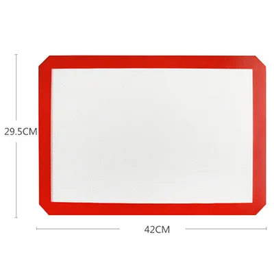 Многоразмерный антипригарный силиконовый коврик для выпечки, коврик для кондитерских изделий, инструменты для раскатки теста, коврик для духовки, лист для печенья/хлеба/макаруна - Цвет: F