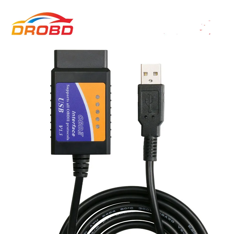 Автомобильный считыватель кодов OBD/OBDII OBD2 сканер ELM327 USB автомобильный диагностический инструмент Интерфейс V1.5 Версия для кода неисправност... Автомобильный считыватель кодов OBD/OBDII OBD2 сканер ELM327 USB автомобильный диагностический инструмент Интерфейс V1.5 Версия для кода неисправност...